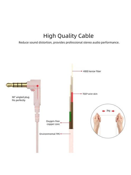 SOUNDMAGIC ES30C - Minőségi vezetékes mikrofonos fülhallgató - Pink