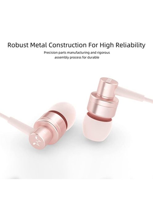 SOUNDMAGIC ES30C - Minőségi vezetékes mikrofonos fülhallgató - Pink