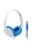 SOUNDMAGIC P11S - Ultrakönnyű sztereó mikrofonos vezetékes fejhallgató - Fehér-Kék