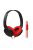 SOUNDMAGIC P11S - Ultrakönnyű sztereó mikrofonos vezetékes fejhallgató - Fekete-Piros