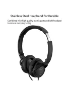 SOUNDMAGIC P22C - Mikrofonos vezetékes fejhallgató - Fekete