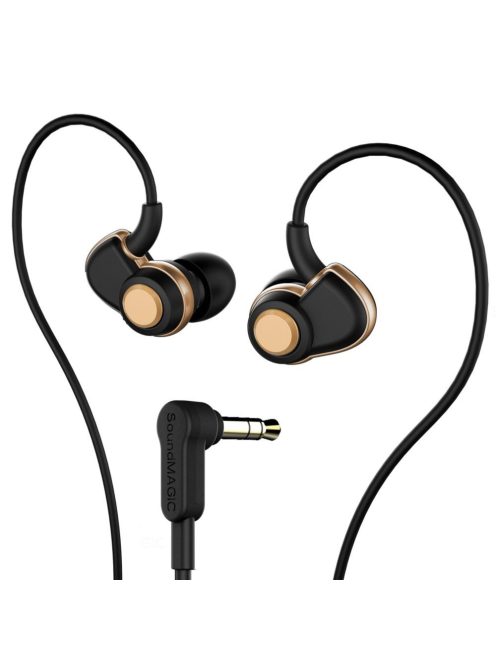 SOUNDMAGIC PL30+ - Vezetékes fülhallgató - Fekete-Arany