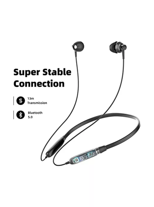 SOUNDMAGIC S20BT - Merev nyakpántos vezetékmentes sport fülhallgató - Fekete