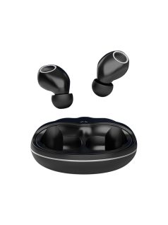   SOUNDMAGIC TWS50 G2 - Magas minőségű teljesen vezeték nélküli Bluetooth 5 TWS fülhallgató, extra hosszú üzemidővel és IPX6 vízállósággal - Fekete