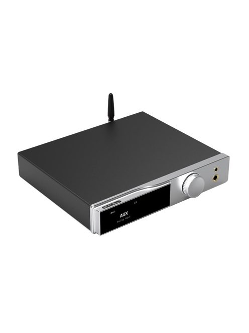 SMSL AO300 - Asztali DAC fejhallgató és sztereó erősítéssel Bluetooth aptX HD LDAC HDMI ARC 2.1 MQA-CD 32bit 768kHz DSD256 2x165W 4 Ohm - Ezüst