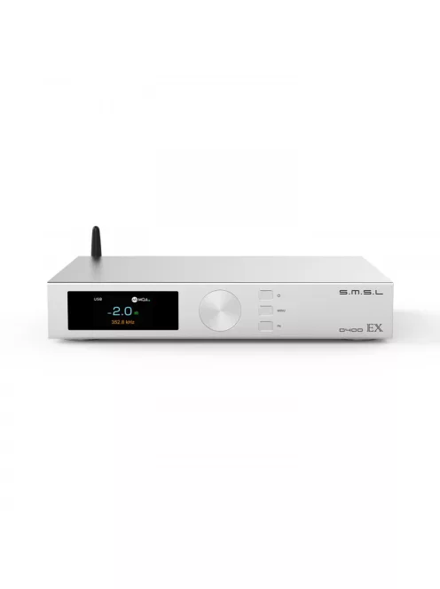 SMSL D400EX - Asztali D/A konverter 2x AK4499EX 1x AK4191 chippel 32bit 768kHz PCM és DSD512 felbontással