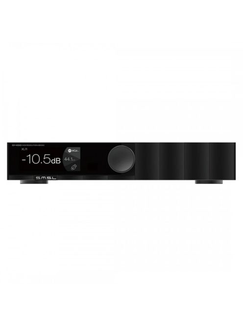 SMSL D400PRO - Asztali MQA és MQA-CD DAC Bluetooth 5 aptX HD LDAC 32Bit 768kHz DSD512 - Fekete