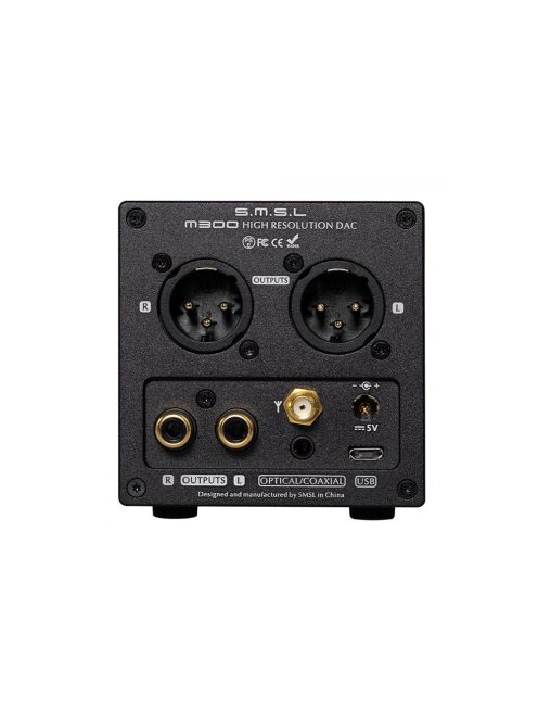 SMSL M300 MK2 - Asztali DAC Bluetooth kapcsolattal 32bit 768kHz DSD512 - Fekete