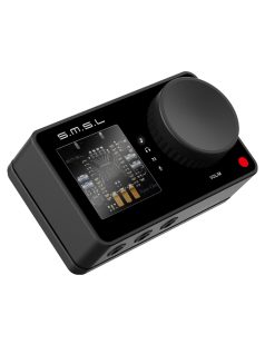   SMSL Nano One - Gaming USB DAC, külső hangkártya és fejhallgató erősítő virtuális 7.1 surround DSP zajszűrős mikrofon bemenettel - Fekete