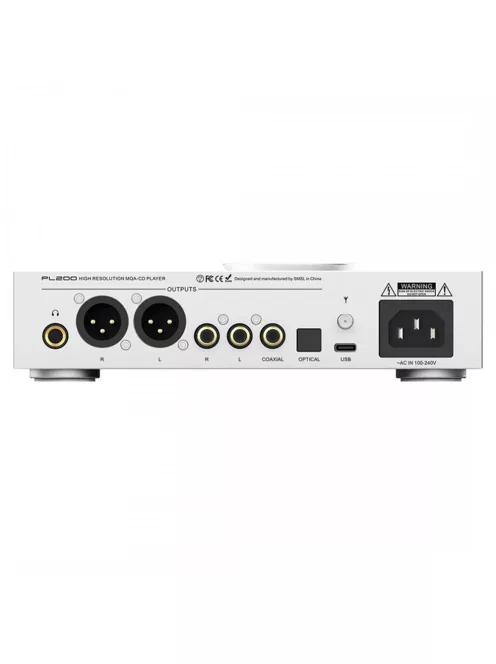 SMSL PL200 - Asztali CD lejátszó és MQA-CD DAC Bluetooth 5.0 AptX HD LDAC 32bit 768kHz DSD512