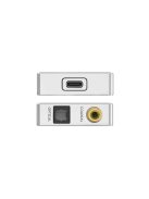 SMSL PO100 2024 - USB digitális audio interfész DDC MQA 24bit 192kHz DSD64 - Ezüst
