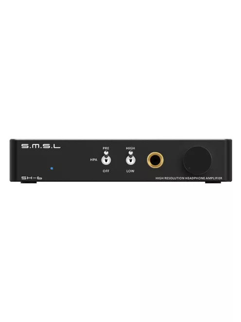 SMSL SH-6 - Asztali fejhallgató erősítő 2x1.3W 32 Ohm - Fekete