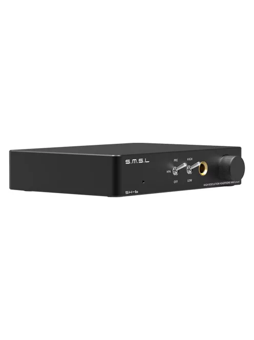 SMSL SH-6 - Asztali fejhallgató erősítő 2x1.3W 32 Ohm - Fekete
