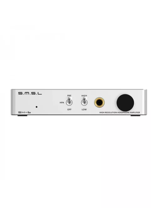 SMSL SH-6 - Asztali fejhallgató erősítő 2x1.3W 32 Ohm - Ezüst