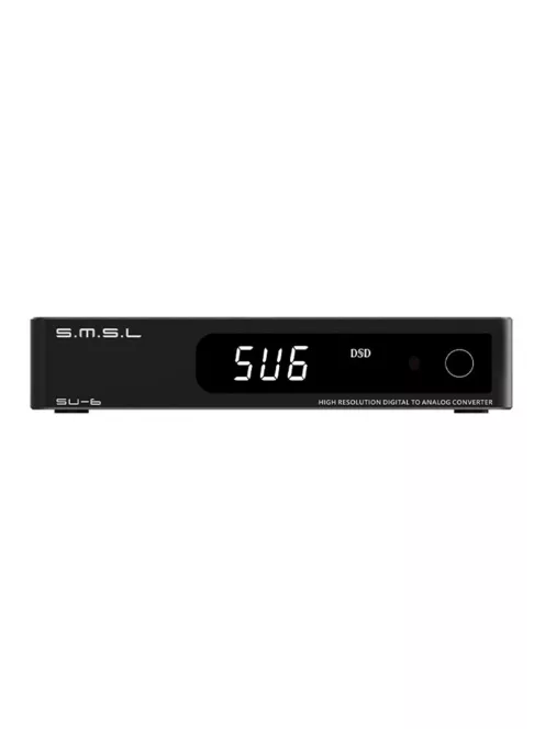 SMSL SU-6 - Asztali Hi-Fi DAC Bluetooth 5 aptX HD LDAC 32bit 768kHz DSD512 - Fekete