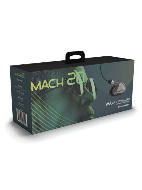WESTONE AUDIO MACH 20 - Kettő BA meghajtós In-ear monitor fülhallgató Linum BaX T2 kábellel