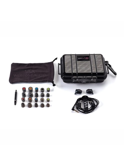 WESTONE AUDIO MACH 40 - Négy BA meghajtós In-ear monitor fülhallgató Linum SuperBaX T2 kábellel