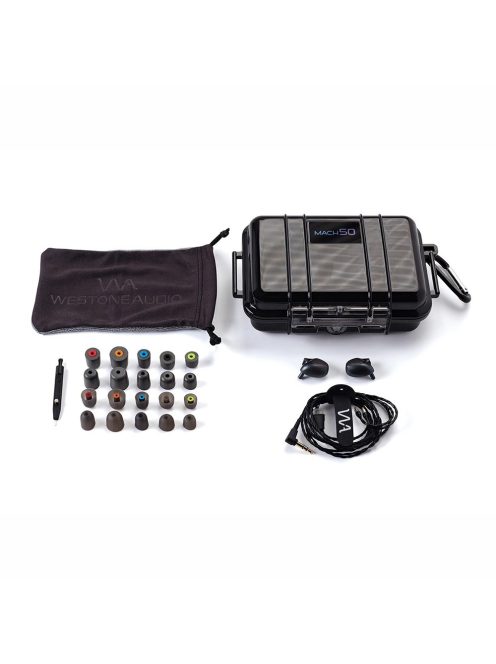 WESTONE AUDIO MACH 50 - Öt BA meghajtós In-ear monitor fülhallgató Linum SuperBaX T2 kábellel