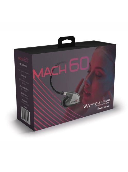 WESTONE AUDIO MACH 60 - Hat BA meghajtós In-ear monitor fülhallgató Linum SuperBaX T2 kábellel