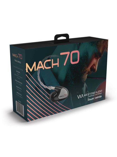 WESTONE AUDIO MACH 70 - Hét BA meghajtós In-ear monitor fülhallgató Linum UltraBaX T2 kábellel