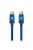 XtremeMac Ballistic szövet borítású USB-C kábel Kék