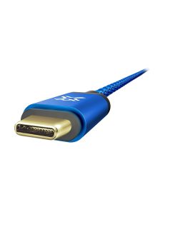 XtremeMac Ballistic szövet borítású USB-C kábel Kék