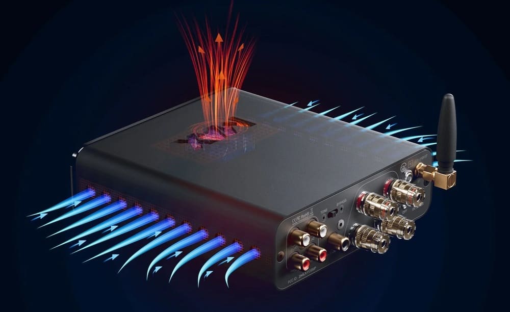 Fosi Audio BT20A MAX aktív hűtés