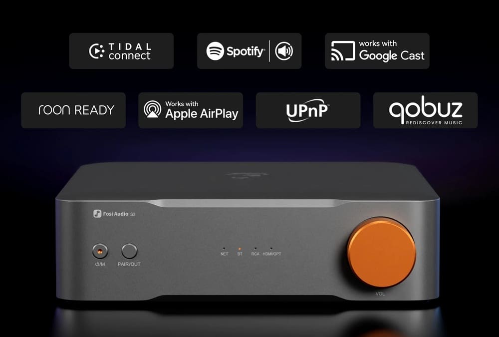 Fosi Audio S3 kompatibilis streamingszolgáltatások