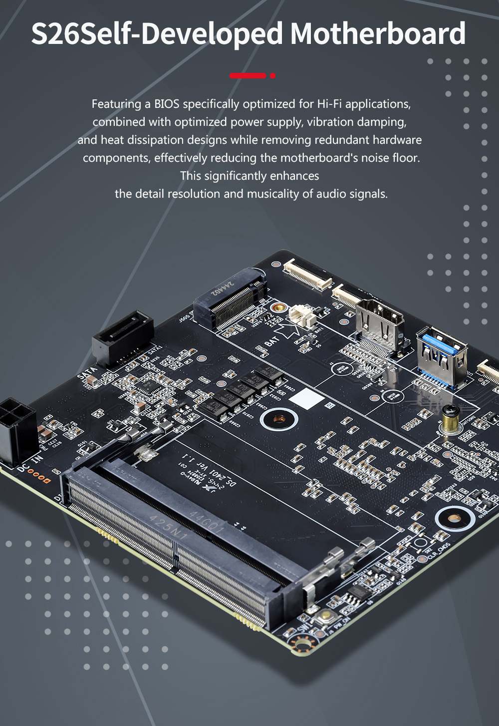 Gustard S26 streamer details 3