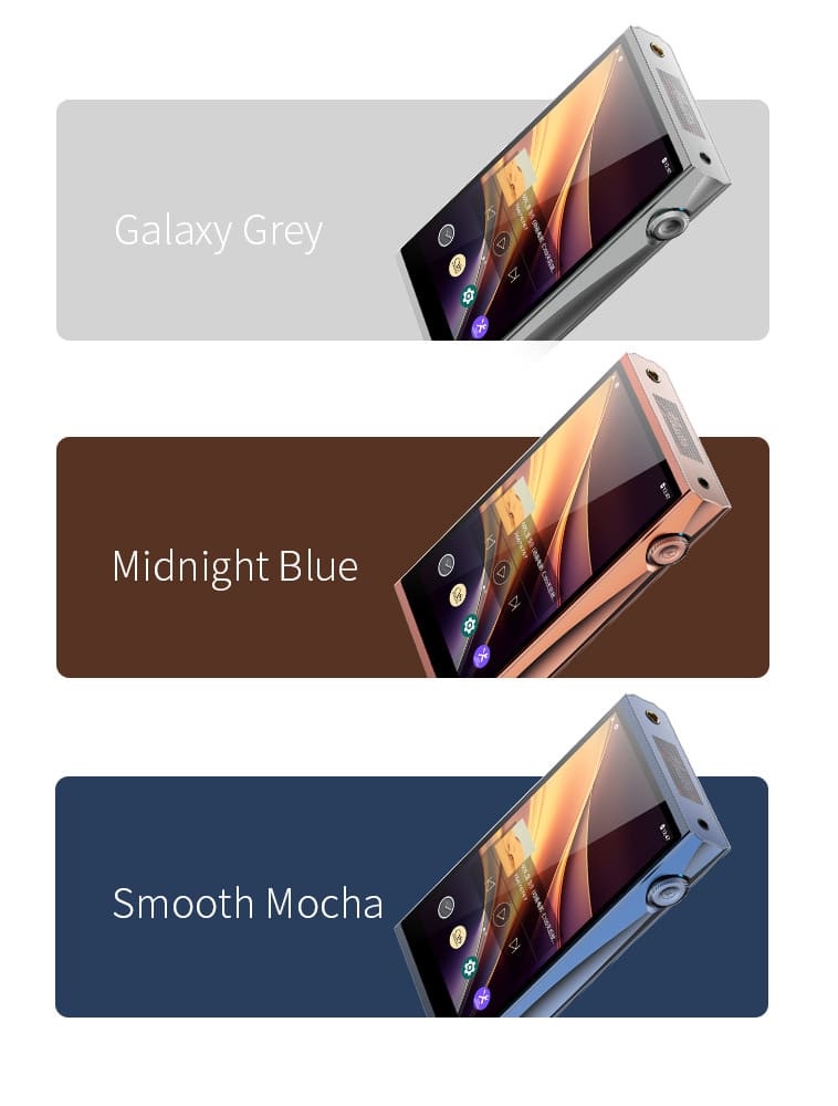 SHANLING M7T Master Galaxy Grey Midnight Blue és Smooth Mocha színekben