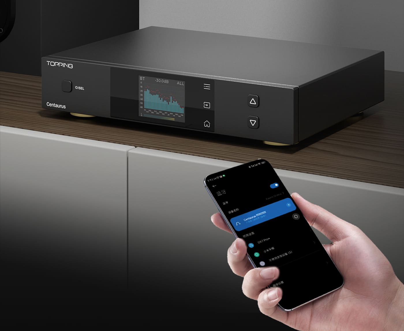 TOPPING Centaurus Bluetooth 5.1 és LDAC vezeték nélküli kapcsolat