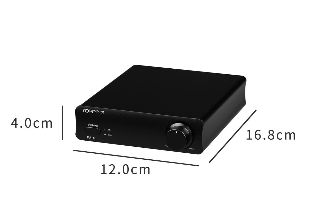 TOPPING PA3s méretei