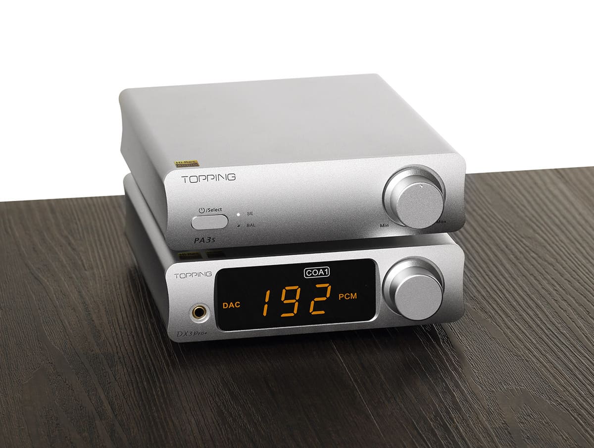 TOPPING PA3s és DX3 Pro plus rendszer