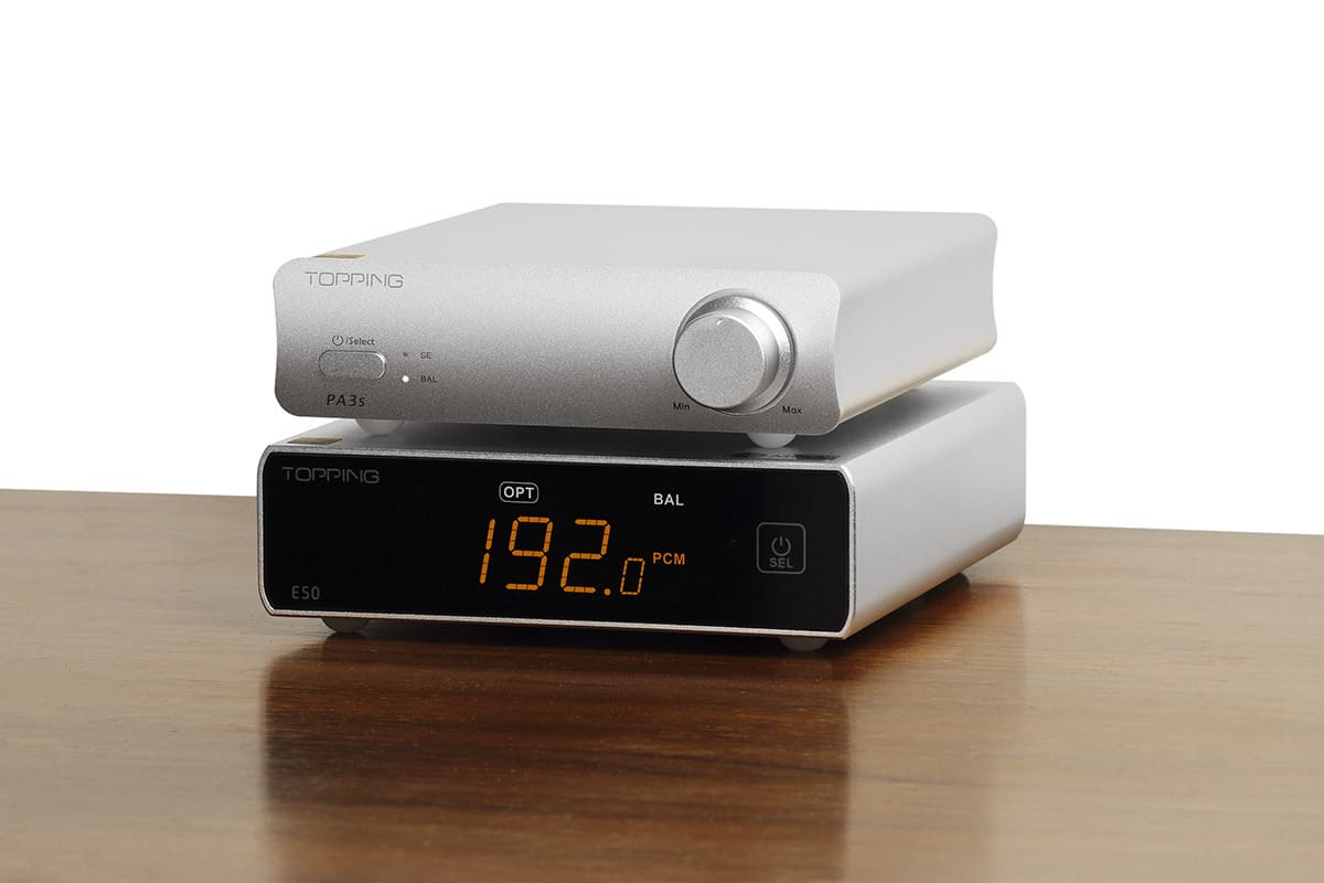 TOPPING PA3s és E50 DAC rendszer