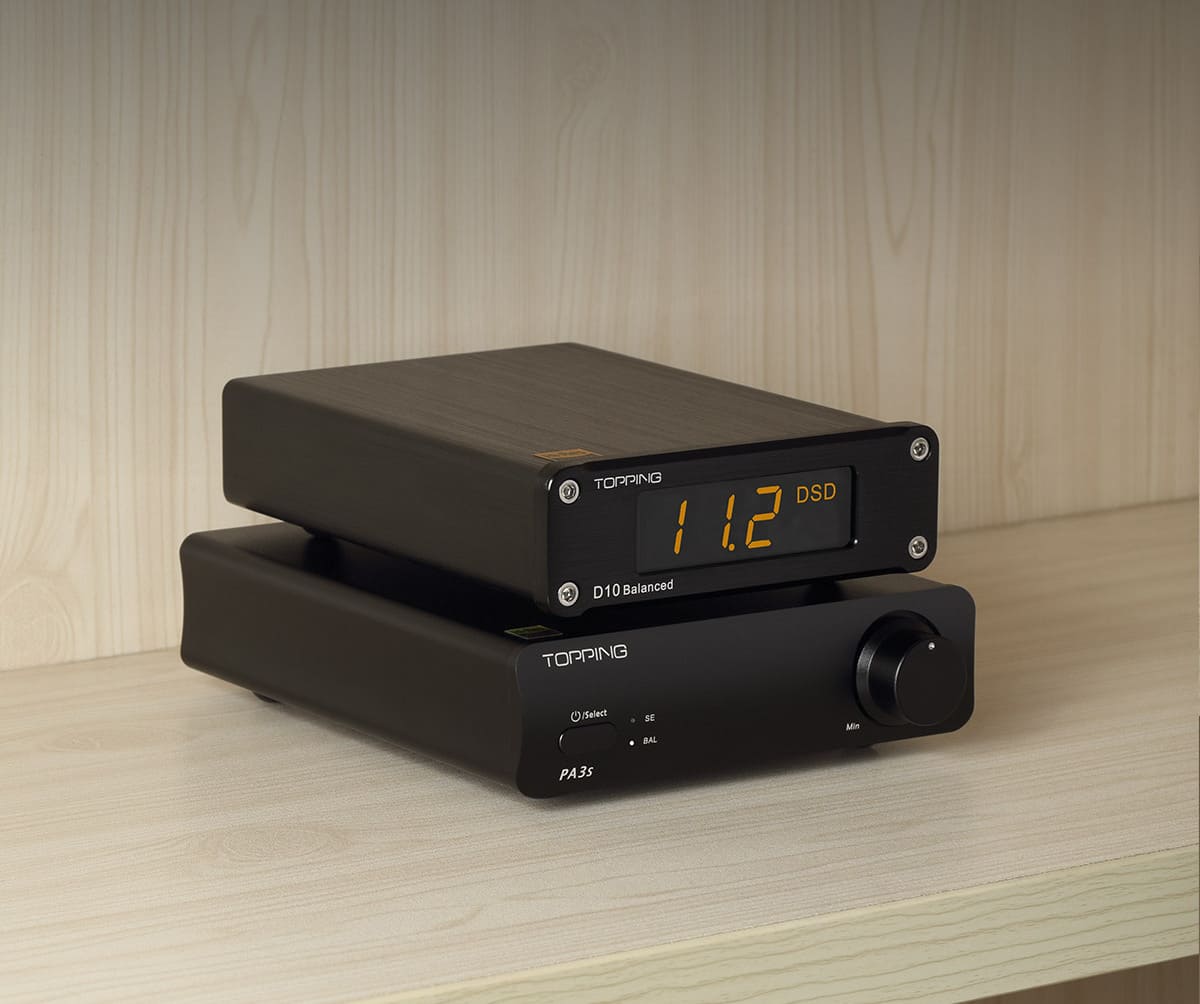 TOPPING PA3s és D10 Balanced USB DAC párosítás